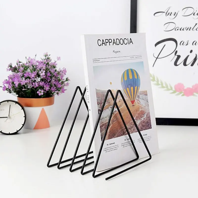 Скандинавская треугольная Простая подставка для книг настольная стойка