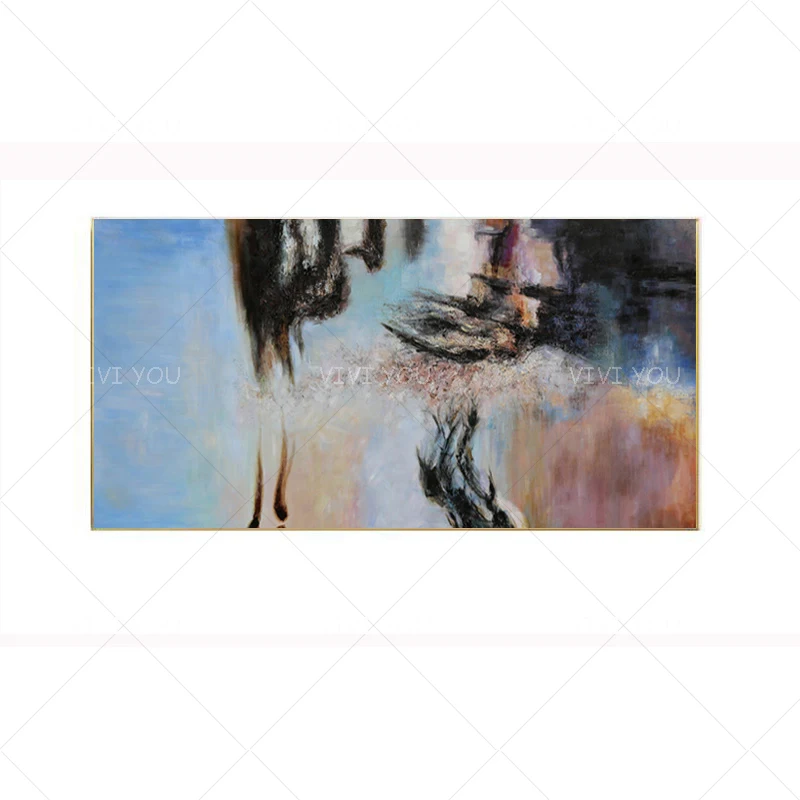 100% ручная работа современная цветная картина маслом на холсте настенная