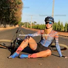 Профессиональный костюм для триатлона, женская одежда для велоспорта, цельный комплект велосипедных трикотажных изделий, боди Macaquinh