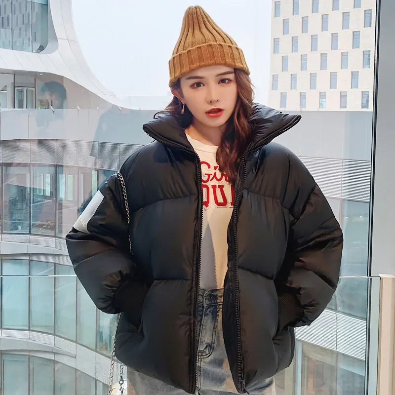 Короткий яркий пуховик 2019 стандартная Повседневная Женская свободная пуховая