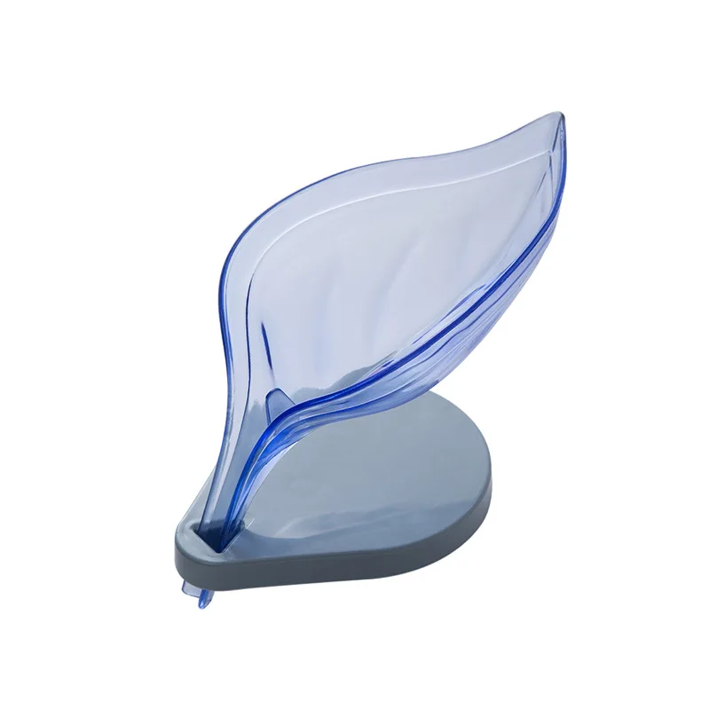 

Leaf Shape Soap Dishes ABS Silicone Soap Holder Storage Drying Rack box Plate Tray Bathroom Supplies