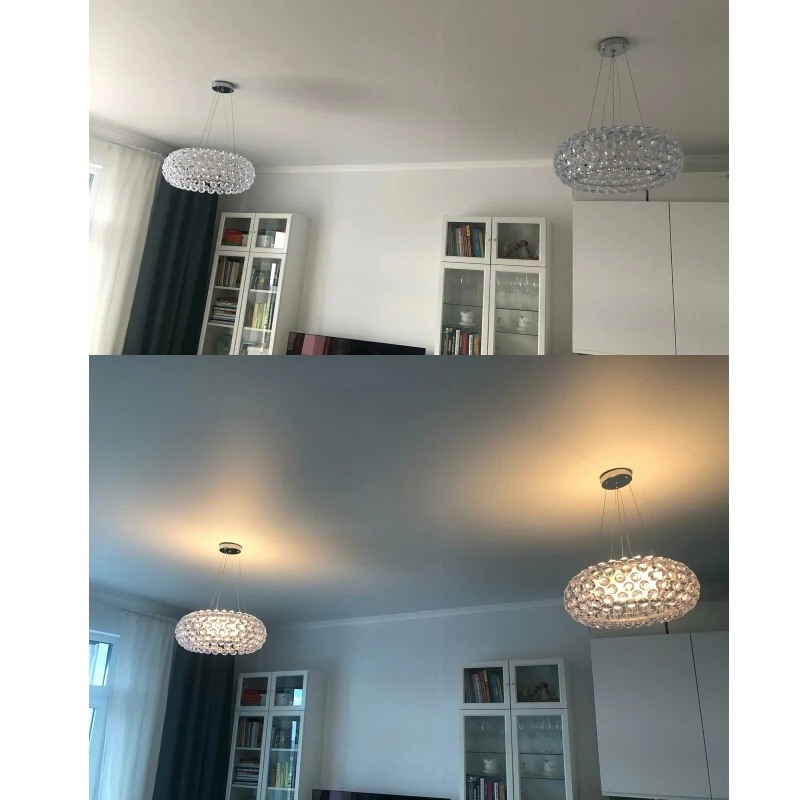 Современная акриловая Подвесная лампа R7S для гостиной светильник столовой