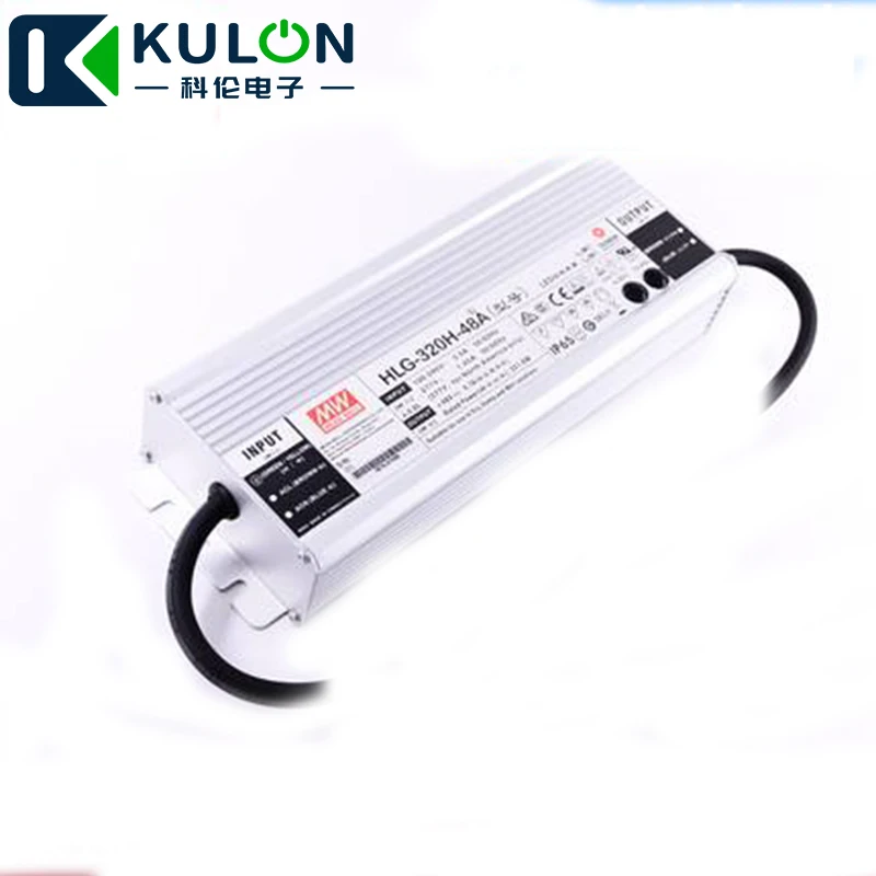 MEANWELL HLG-320H-48 48 В 6 7 А 321 Вт постоянное напряжение + с драйвером постоянного тока для