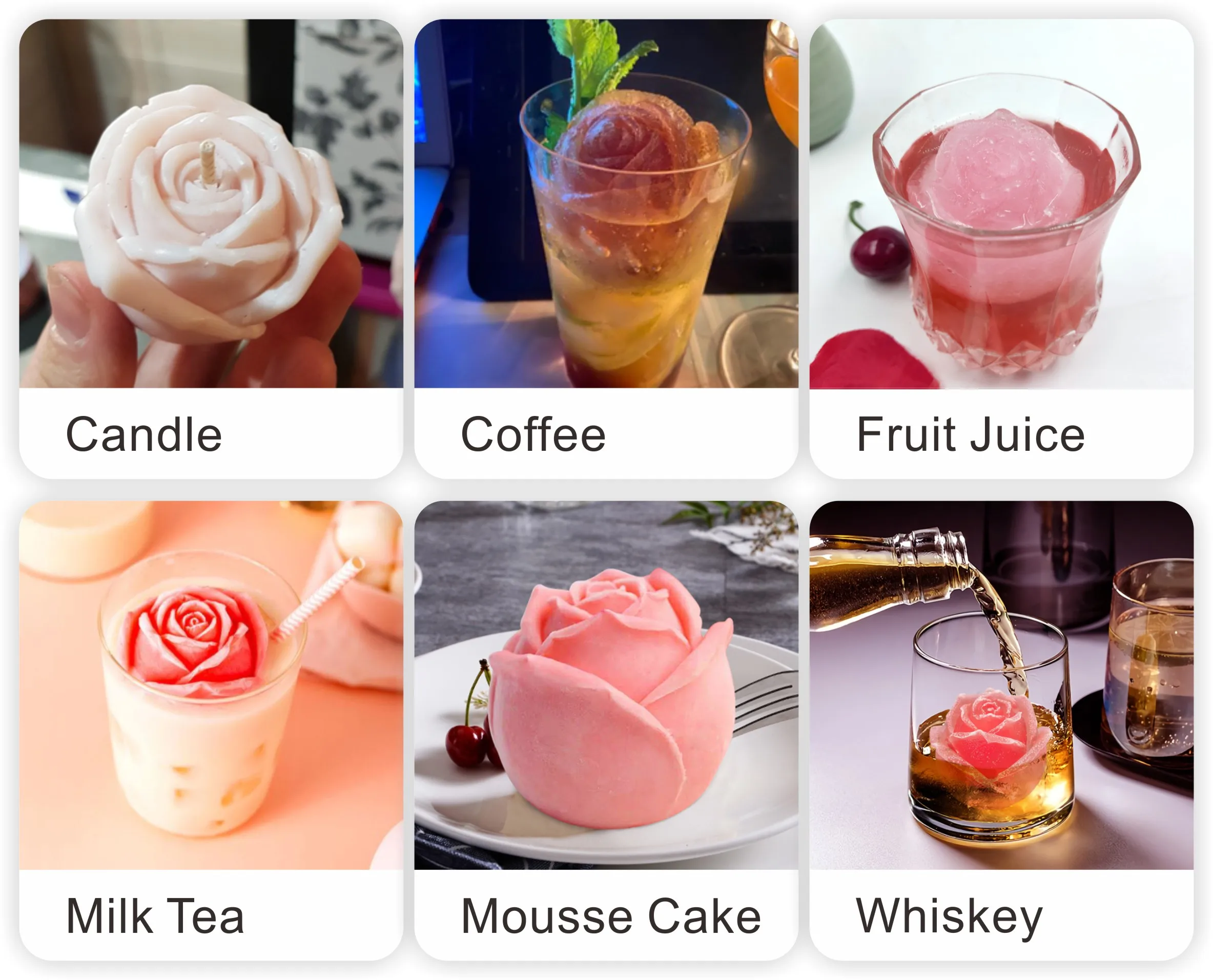 3D форма для торта на День святого Валентина мусса виски кофе льда сделай сам мыло