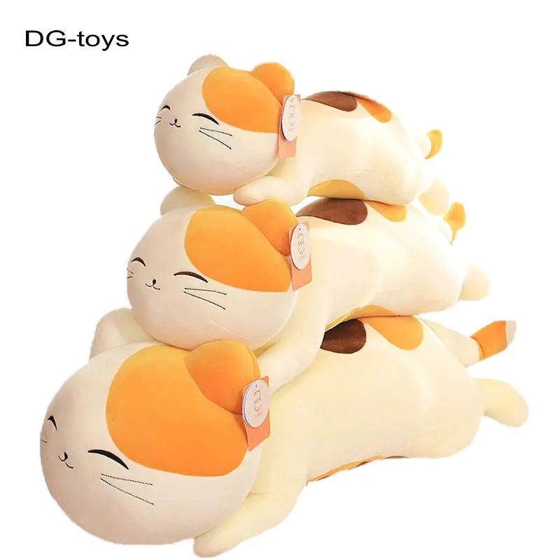 Симпатичная плюшевая игрушка в виде оранжевого кота мягкая кукла Мультяшные