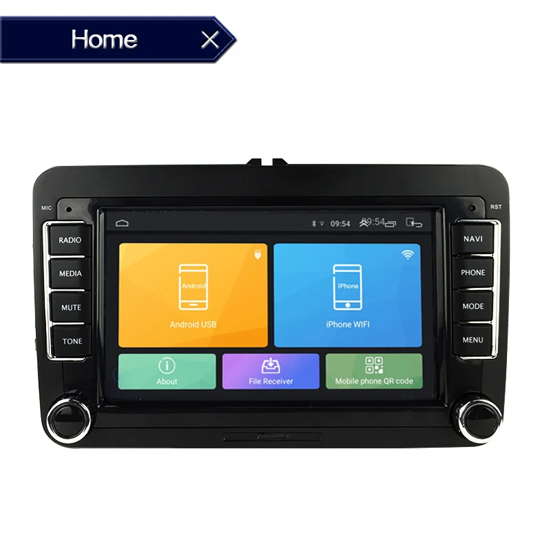 2 Din автомобиль ради, сan-шина Авторадио зеркало с Навигатором GPS Ссылка для VW Polo Volkswagen Passat мультимедиа для Android 7002VW