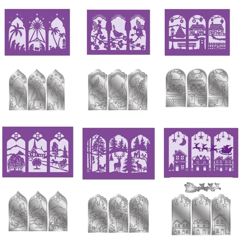 

2021 AliliArts Metal Cutting Dies Christmas Elements diy Scrapbooking Photo Album Decorative Embossing PaperCard Crafts Die