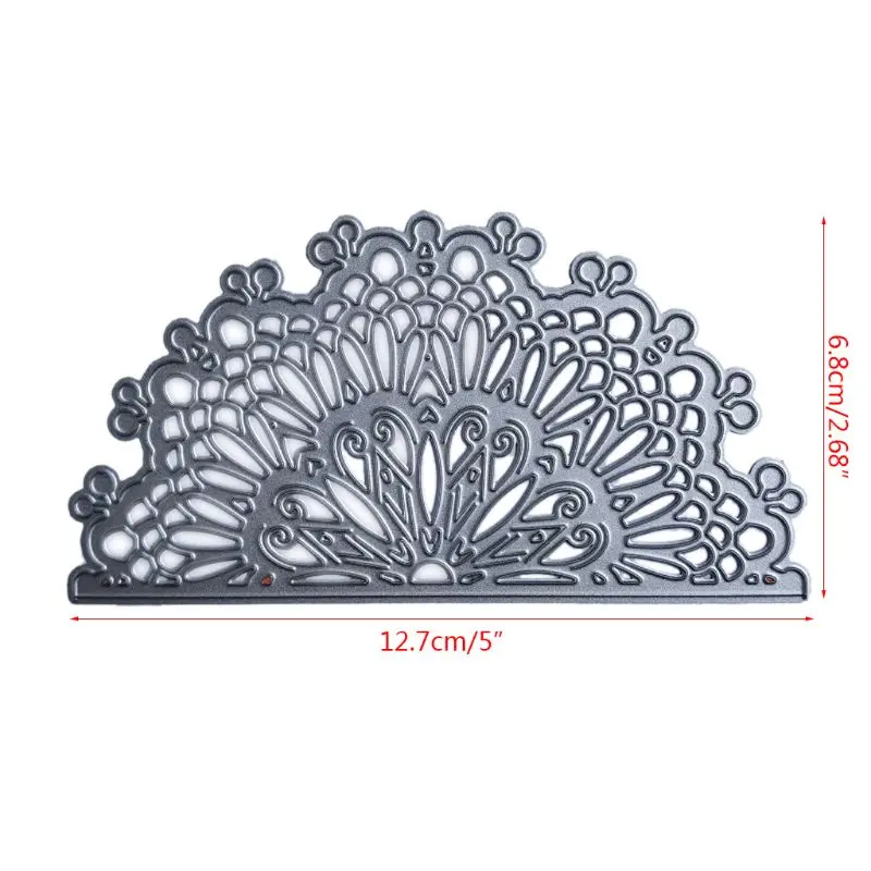 На голову с декоративным цветком металлический Трафаретный вырубной штамп