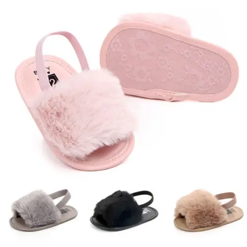 

Newborn Baby Girl Soft Sole Crib Shoes Infant Toddler Summer Sandals 0-18 Months First Walker Baby Shoes Anti-slip