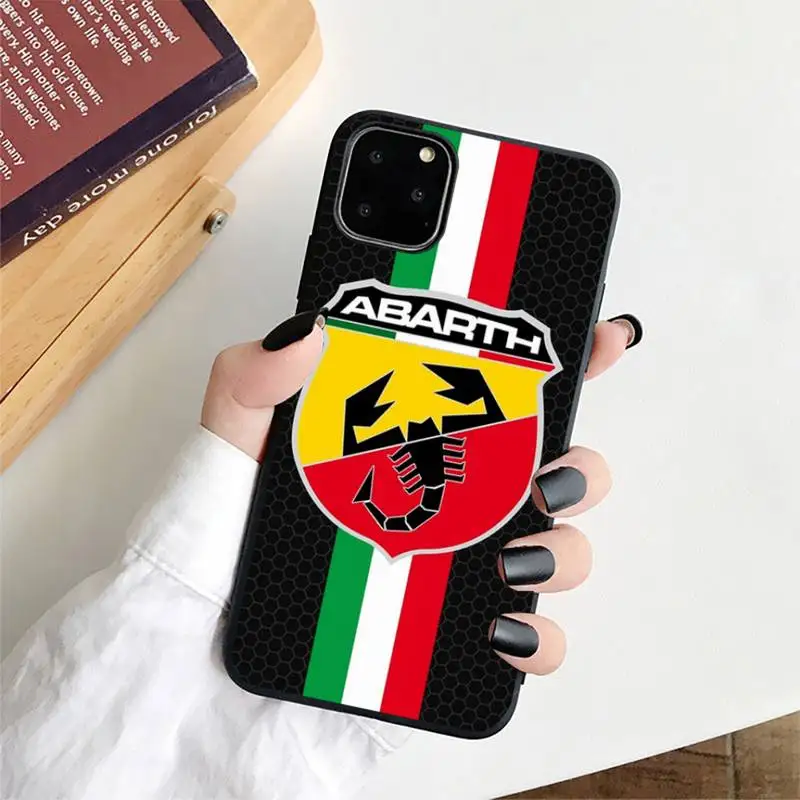 Чехол для телефона с логотипом итальянского спортивного автомобиля Abarth iphone 13 11 12