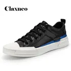 Кроссовки мужские из натуральной кожи, модная повседневная обувь для ходьбы, белые, осень 2020