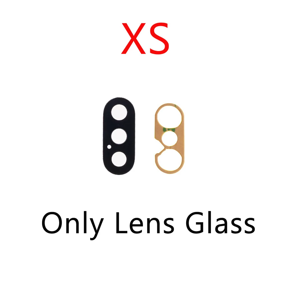

Brand New Rear Back Camera Only Glass Lens With 3M Sticker Repair Parts For iPhone X XS XR 11 11Pro Max 12Mini