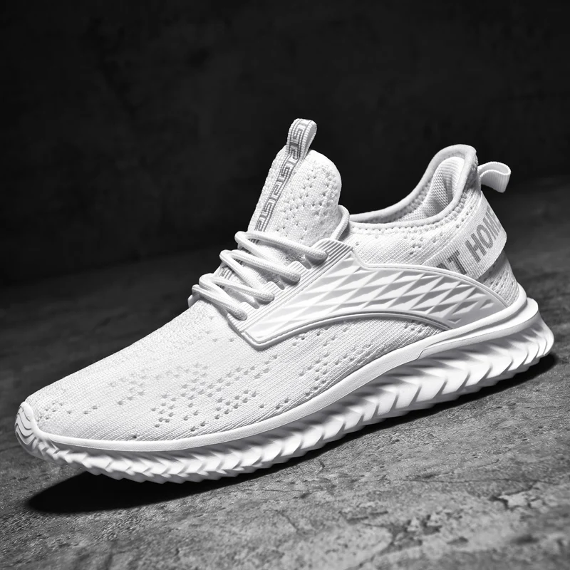 

Мужская обувь, мужская повседневная спортивная обувь, модная дышащая теннисная обувь, белая легкая Нескользящая обувь для фитнеса, марафон...