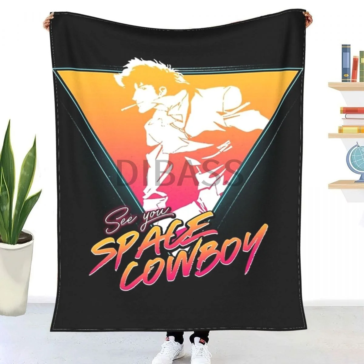 

The Space Cowboy Throw Blanket 3D Printed Flannel Throw Blankets