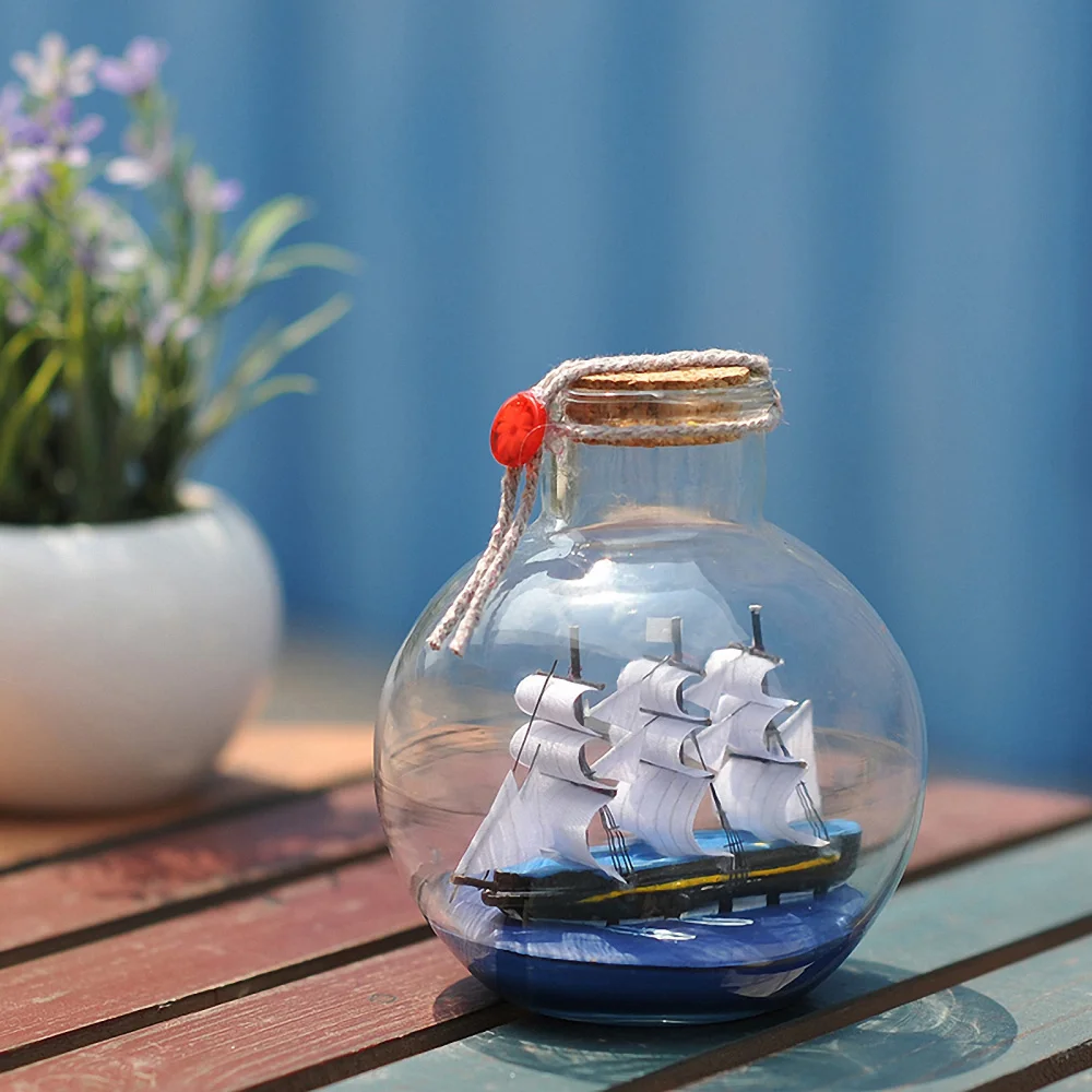 

1pc Exquisite Drift Bottle Ornament Home Decor Desktop Ornament (Assorted Color)