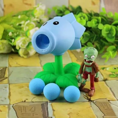 3 PVZ Растения против Зомби Peashooter фигурка аниме модель игрушки подарки игрушки для детей Высокое качество Запуск мягкие растения - Цвет: 3