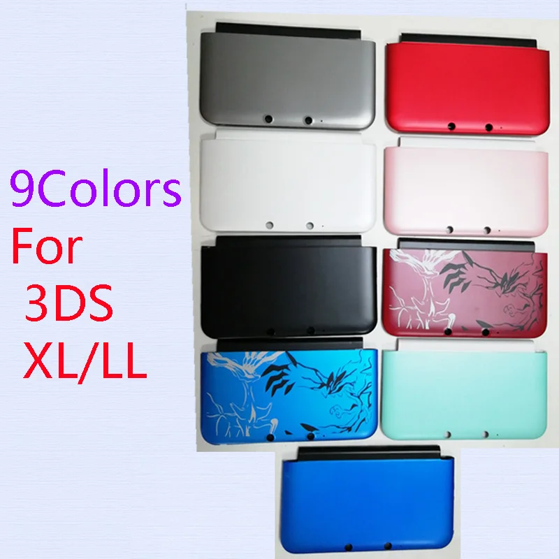 

9 Colors Available Top & Bottom Nintend 3DS XL Cover Plate Housing Shell Case With 1Pair Screws