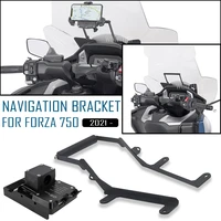motorcycle gps navigator support for honda forza750 forza 750 2021 windshield stand mobile phone gps navigation plate bracket
