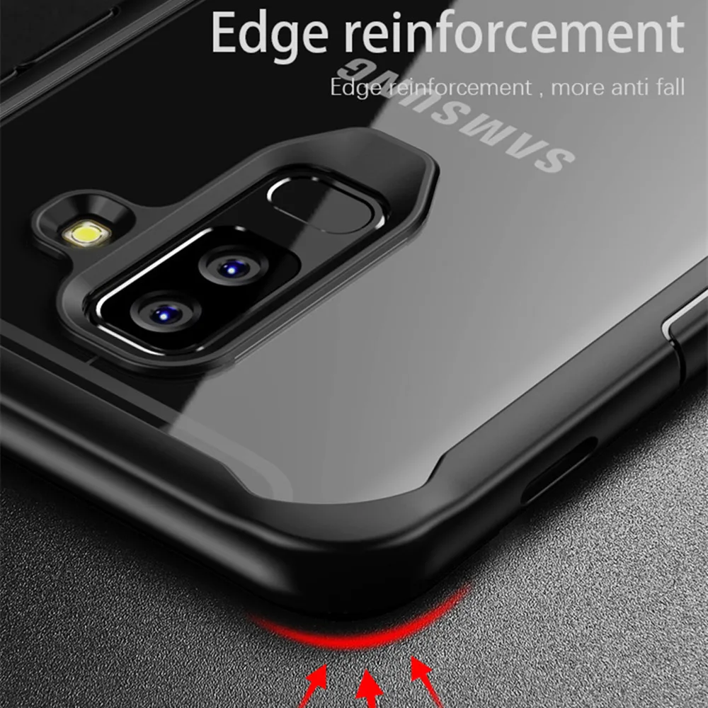 Clear Shockproof Silicone Case For Samsung Galaxy NOTE 8 9 10 S20 Ultra S10 S9 S8 Plus S10e Cases Hard PC TPU Transparent Cover | Мобильные