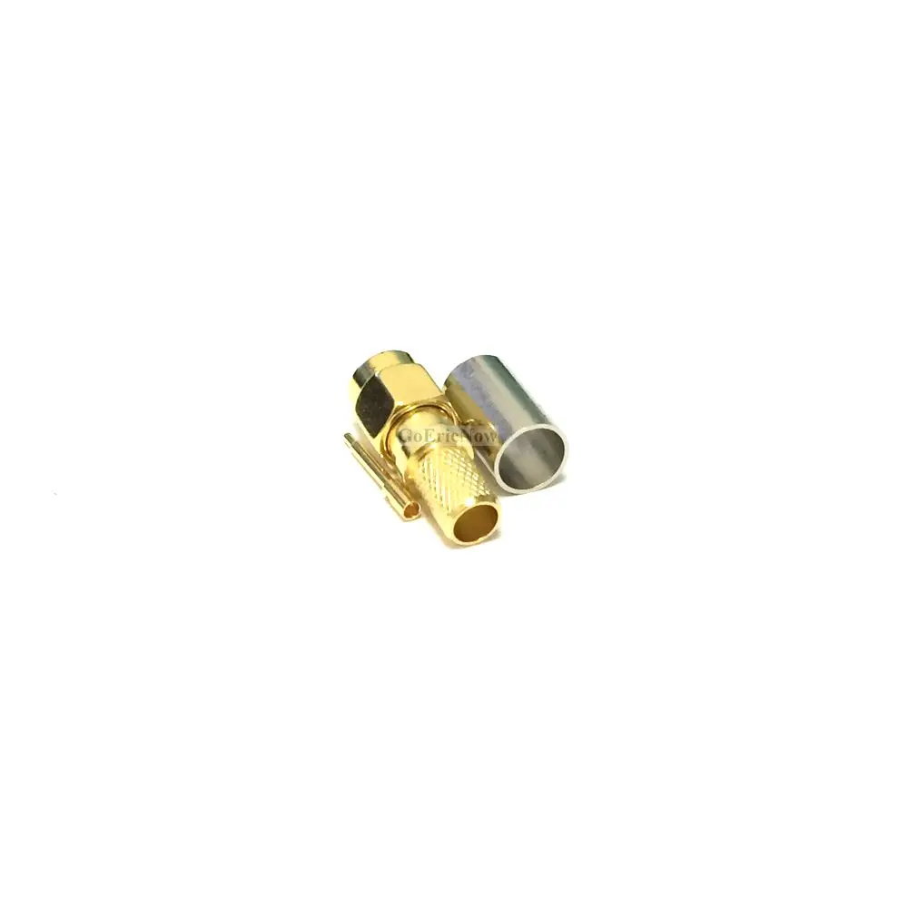 10 шт. RF коаксиальный 50 Ом SMA/RP-SMA штекер/гнездо обжимной для RG59 LMR240 Кабельный разъем