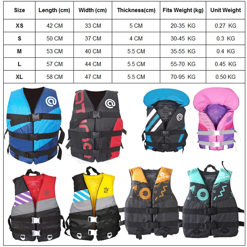 Для детей/взрослых Плавание спасательный жилет Неопрен водных видов спорта