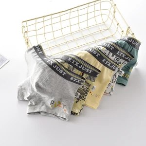 5 шт.упак., трусы-боксеры в Корейском стиле высококачественные хлопковые трусы для мальчиков детские трусы новые хлопковые шорты для малышей