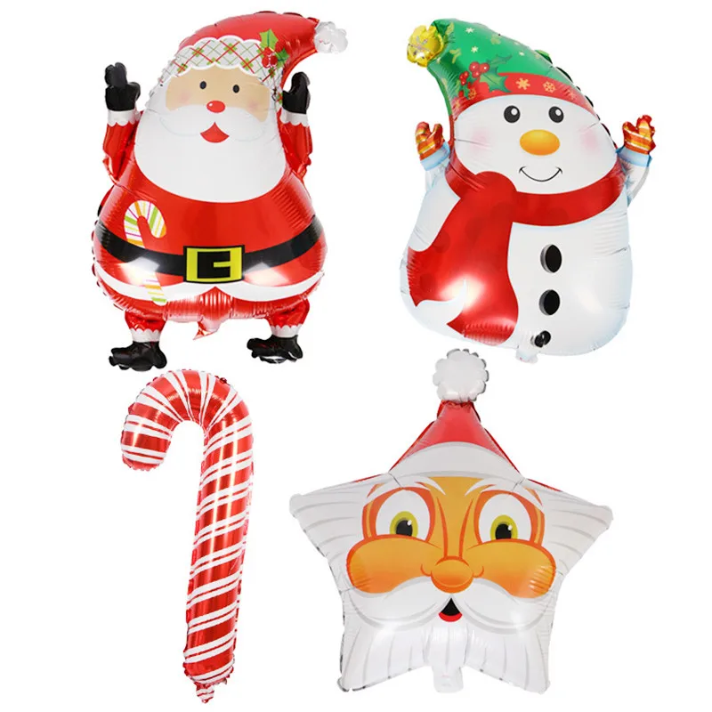 1 шт. 2022 Счастливого Рождества воздушные шары Санта Клаус Снеговик дерево