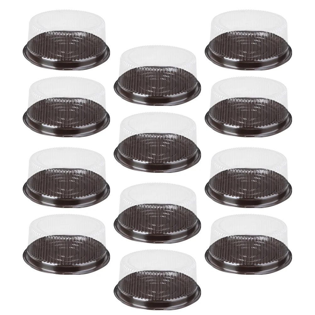 

30 шт. прозрачных пластиковых коробок для торта, держатели для кексов, кейсы для кексов (кофе)