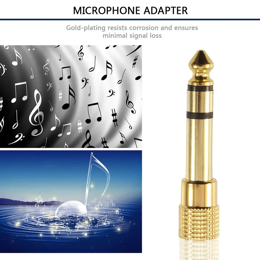 1/8 &quot3 5 мм Женский 1/4&quot 6 штекер стерео наушники микрофонный аудио адаптер
