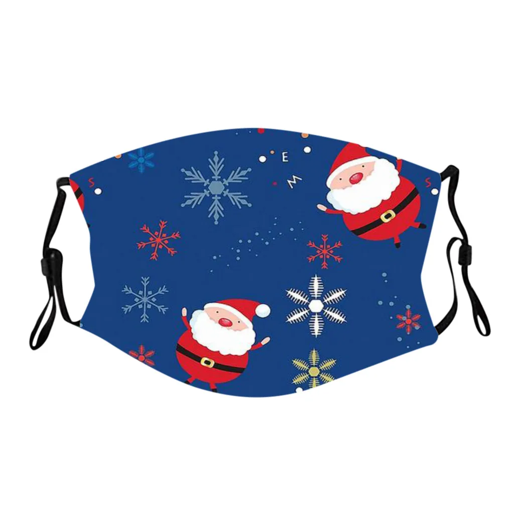 1/2 шт. маска для лица с принтом Санта Клауса Детский Рождественский подарок