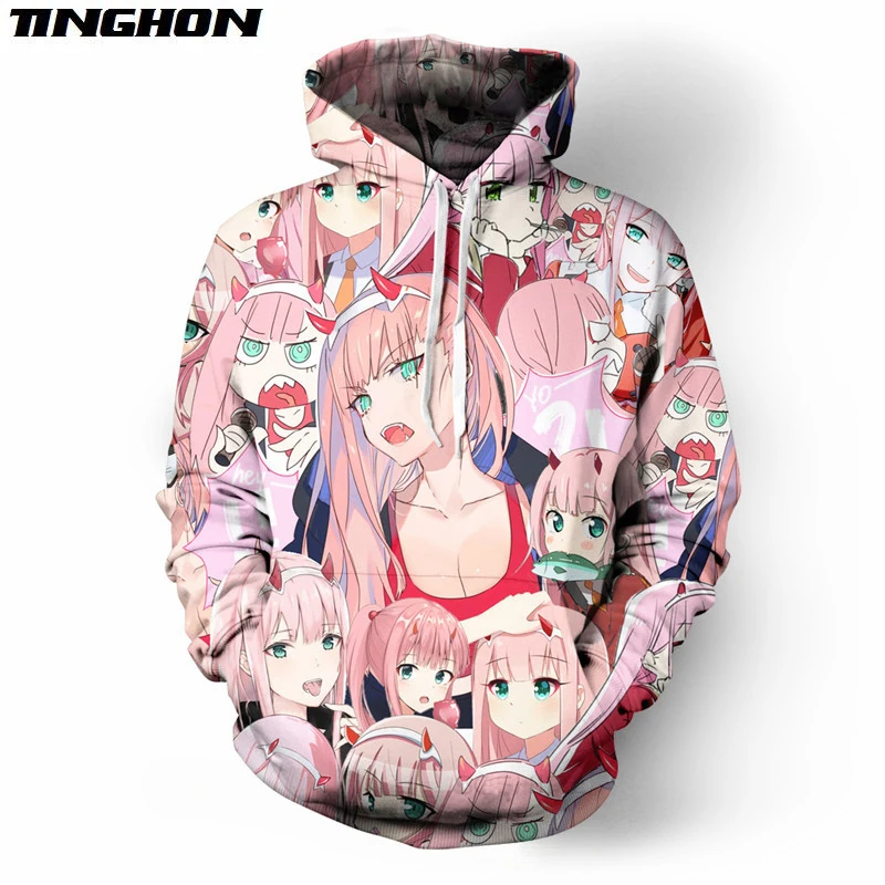 

Женские и мужские толстовки с 3D принтом аниме DARLING in the FRANXX, свитшоты, уличная одежда, повседневная куртка унисекс, спортивные костюмы 05