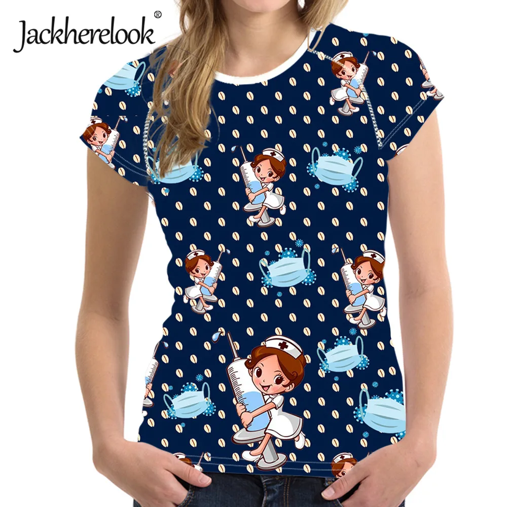 Футболка Jackherelook женская с мультяшным принтом дизайнерские футболки феи топы в