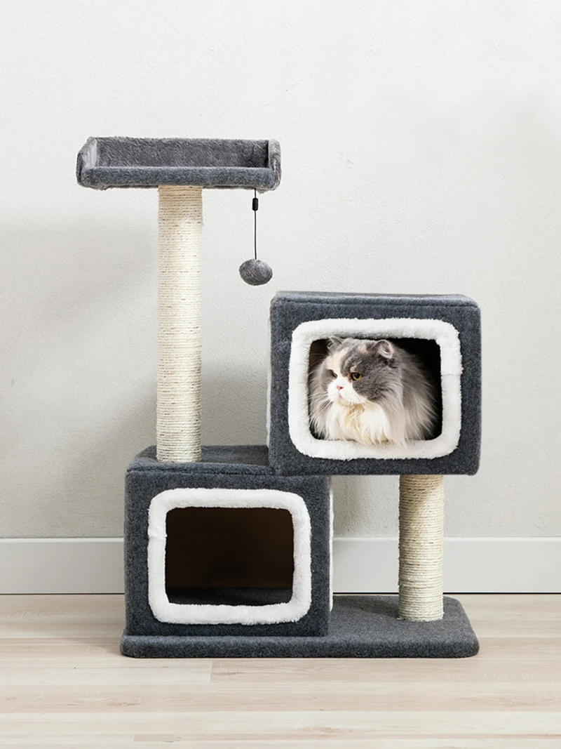 Полки для кошек Когтеточка башня рамка скалолазания деревянная мебель домик