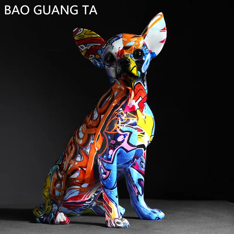 

Скульптура из смолы BAO GUANG TA, для чихуахуа, Мопса