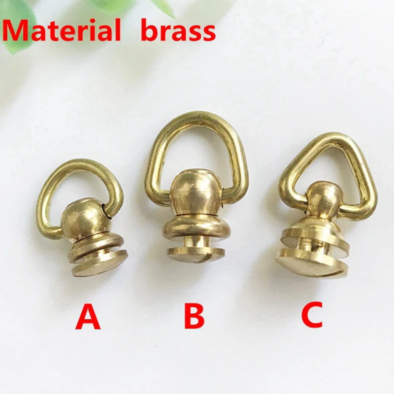 Латунный материал круглые кольца шпилы в стиле панк латунные заклепки для одежды
