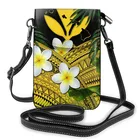 Женские сумки Noisydesigns, золотистые, полинезийские, с цветочным узором, модные, из искусственной кожи, женские сумки на плечо, Bolsa, Прямая поставка