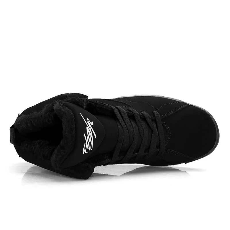 Мужские и женские кроссовки с высоким берцем водонепроницаемые мехом теплые для