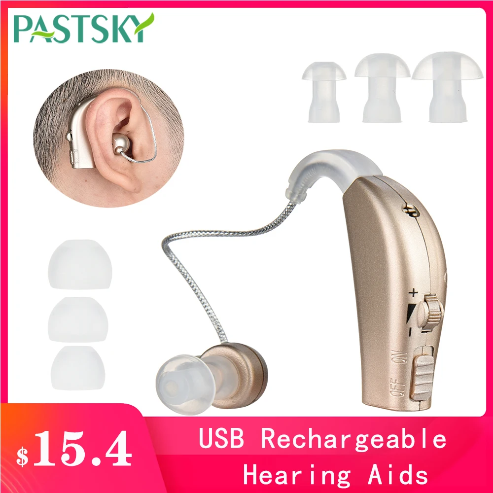 USB Перезаряжаемые аудиофоны слуховые аппараты усилители звука для пожилых людей