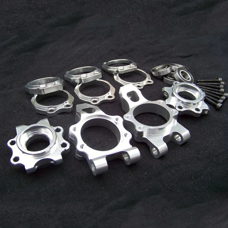 CNC из алюминиевого сплава с заднее колесо балка комплект подходит для 1/5 HPI ROVAN КМ