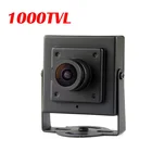 1000TVL CMOS проводной мини-бокс, микро CVBS камера видеонаблюдения с металлическим корпусом, объектив 3,6 мм