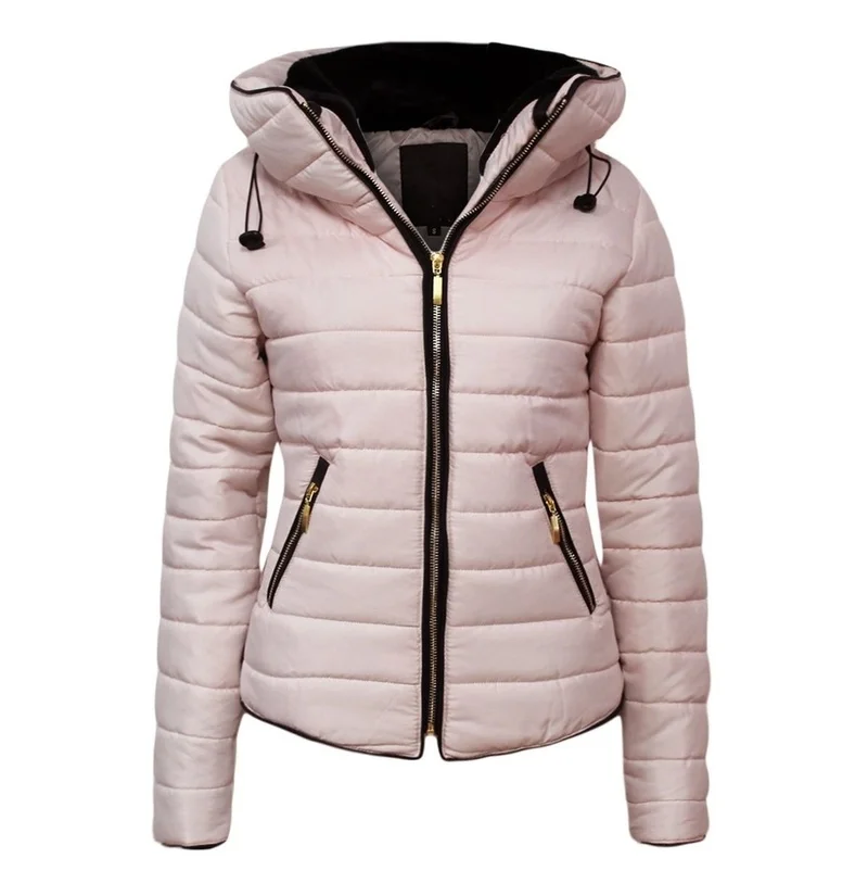 ZOGAA Jackets Women Winter Warm Puffer Jacket Women Hooded Slim Fit Solid Short Parka Coat manteau femme hiver Women Parka Mujer