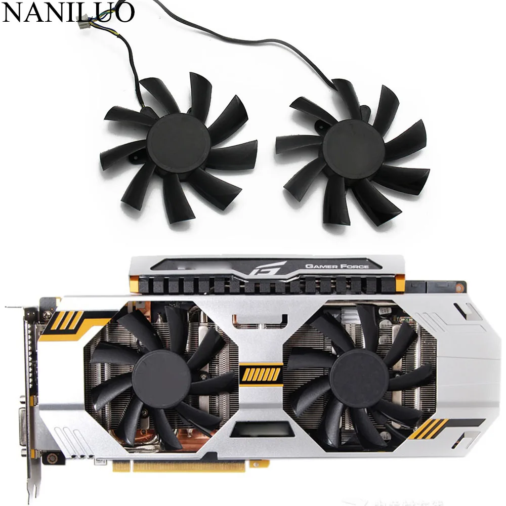2 шт./лот GA92S2U 4Pin GTX 760 660Ti 680 770 EXTREME Fan для ZOTAC GTX670 GTX660ti GTX680 Вентилятор Охлаждения
