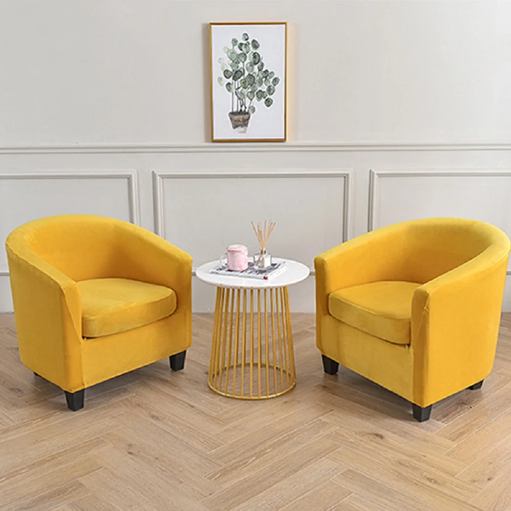 

Бархатные чехлы для стульев Inyahome, 2 шт., чехлы для клубных кресел, эластичные Чехлы для гостиной, моющаяся и Съемная мебель