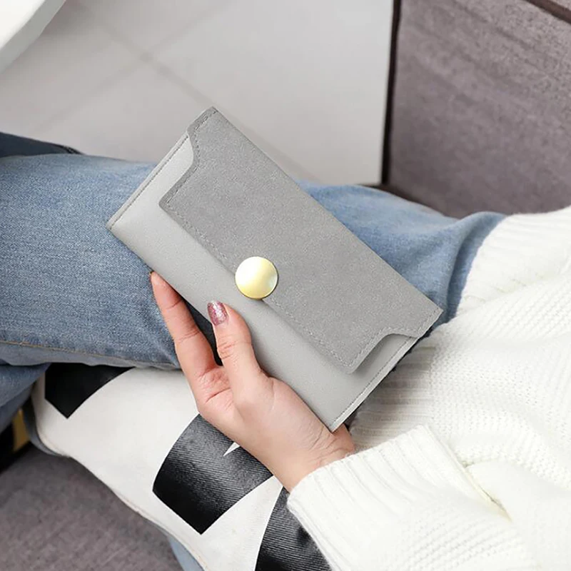 Женский винтажный кошелек клатчи кошельки модные матовые дизайнерские дамские