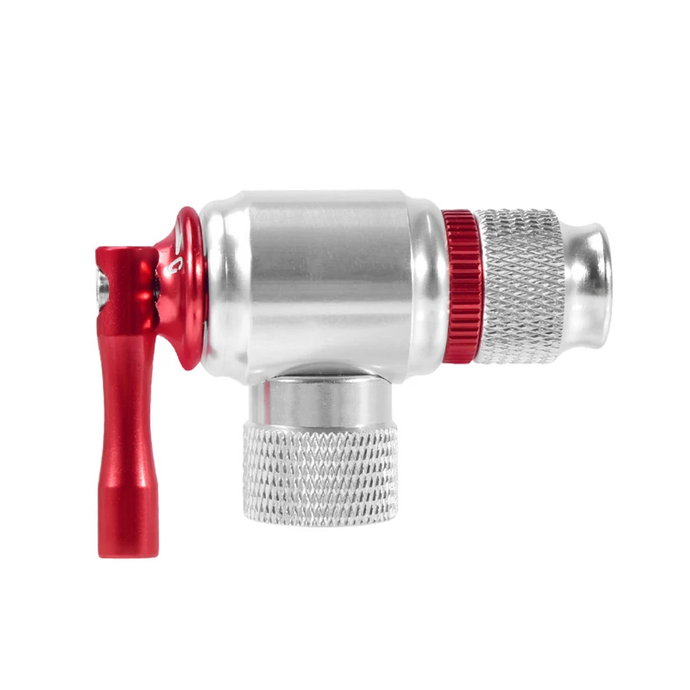 

Portable Mountain bike CO2 cylinder pump Gas Nozzle Bicycle Fast Inflator Inflatable Head Adapter Riding emergency Accessories