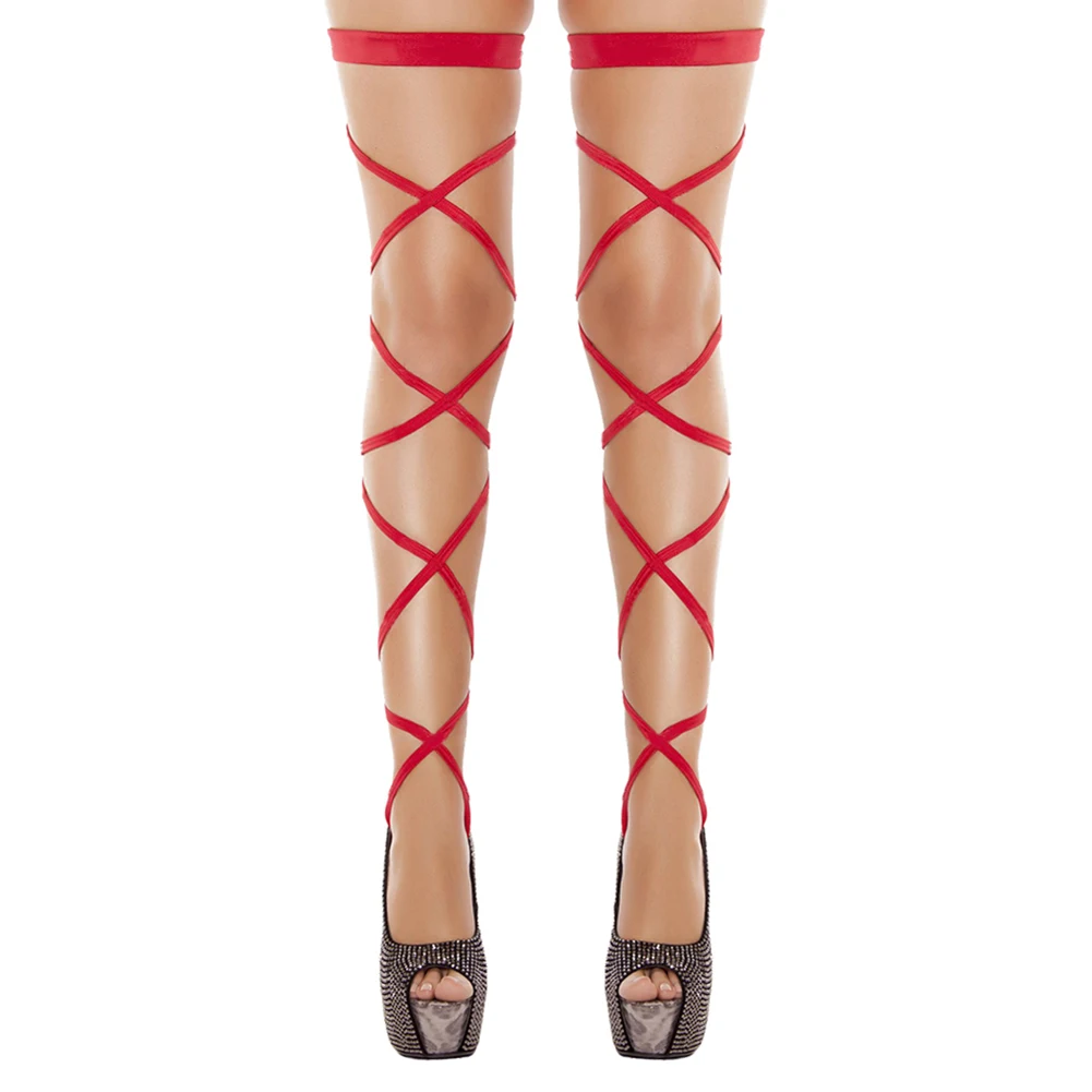

Fashion Woman's Lace Top Stay Up Bandage Thigh-High Stockings Pantyhose Socks