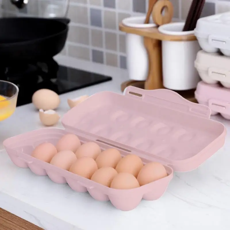

Refrigerator Crisper 18 Grids Egg Tray Holder Plastic Eggs Anti-collision Organizer Container Freshness Box Organization