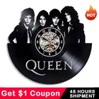 Часы Rock Band винтажные с виниловой пластиной, классические музыкальные, на батарейках, подарок для музыканта