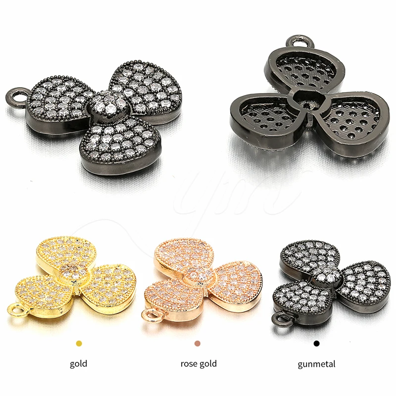 17 мм * 18 Ручная работа кубическая форма из латуни с цирконами Подвески Аксессуары