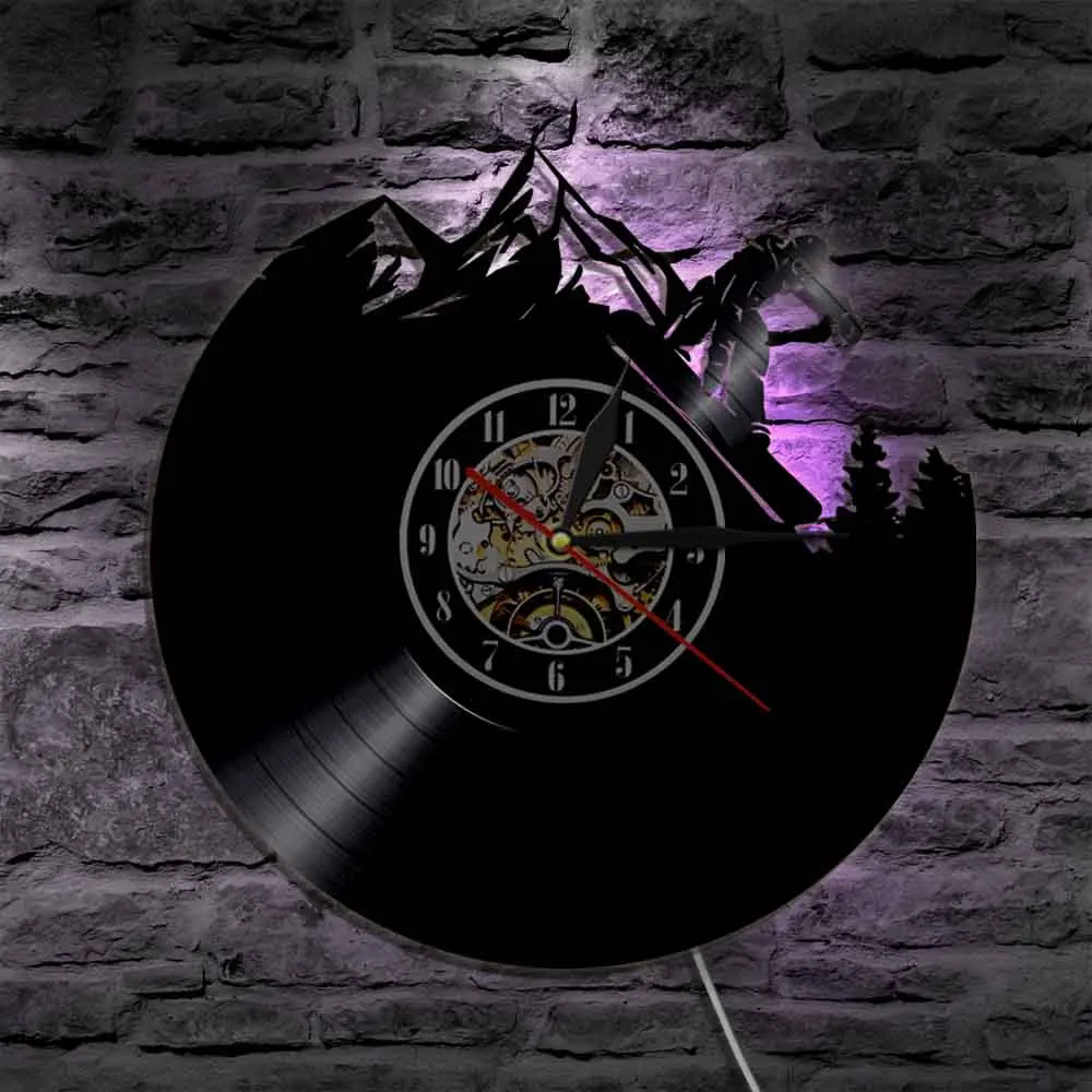 Настенные часы для катания на лыжах в стиле Фристайл|Настенные часы| |